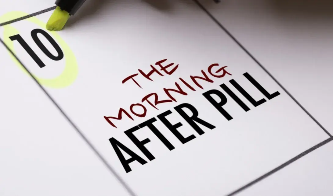 A calendar reminder for the morning after pill